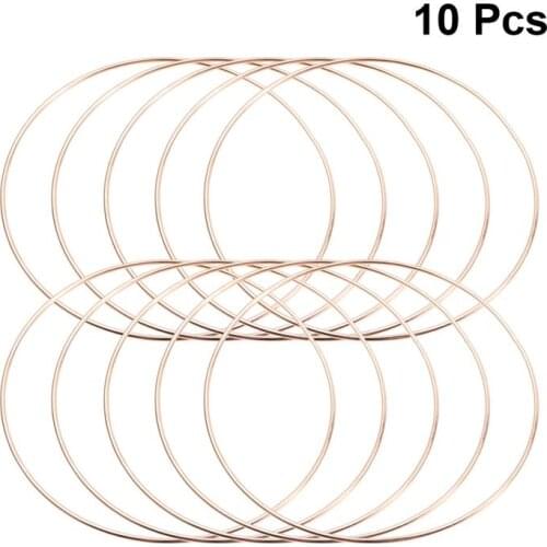 10pcs Dreamcatcher Iron Ring DIY Dream Catcher Round Ring DIY Dreamcatcher Accessories Material Iron Ring