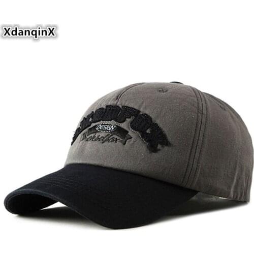 XdanqinX Adjustable Size Womens Ponytail Cotton Hat Novelty Letter Embroidery Mens Baseball Cap 2019 New Tongue Snapback Caps