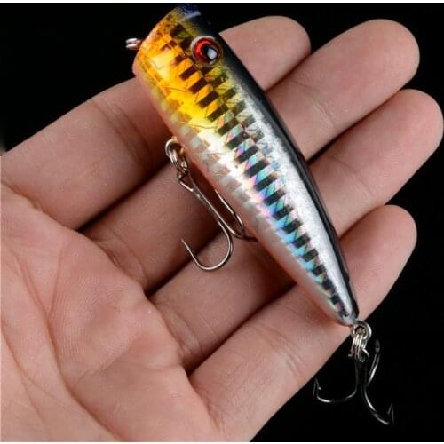 1PCS Minnow Fishing Lure 70mm 9.2g Topwater Hard Bait Wobbler Jig Bait Crankbait Carp Striped bass Pesca Fishing tackle SwimBait