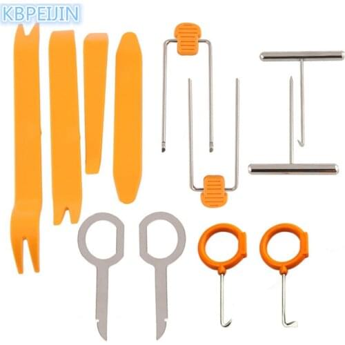 12pcs Car styling Car Stereo Installation Kits Car Radio Removal Tool for Citroen c2 c4 c5 c4l c3 saxo xsara picasso accessories