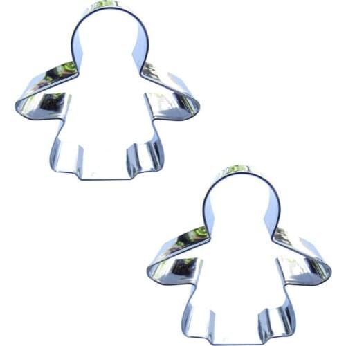 Rag Doll shaped 2 piece biscuit cutting molds, baking tools, cake decorating soft candy tools