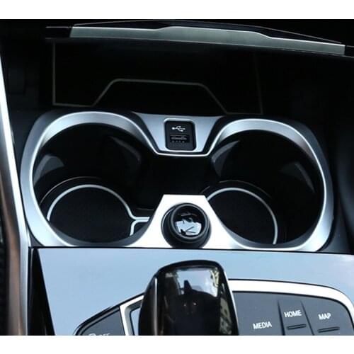ABS Center Console Water Cup Holder Frame Decoration Cover Trim For BMW 3 Series G20 G28 2020 Car Styling Interior Modified