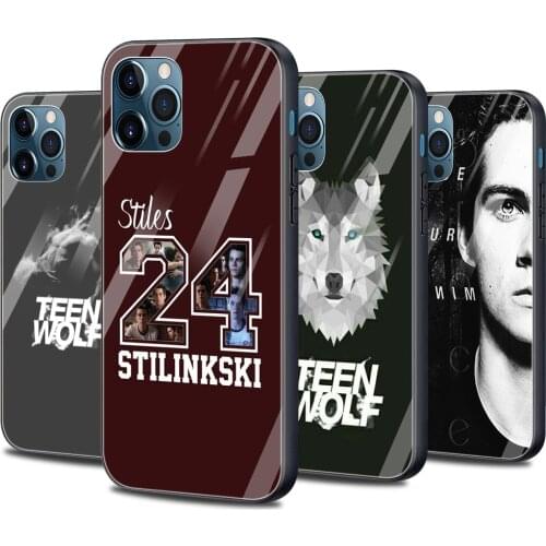 Phone case For iphone 12 11 pro max SE 12 mini xs max xR X 8 7 6S Plus Bumper glass smartphone Teen Wolf Stilinski 24 McCALL 11