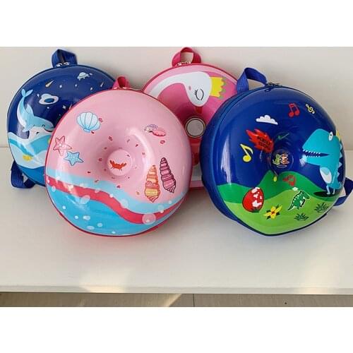 Kindergarten Children Cute Cartoon Donuts Knapsack 3D Hard Shell School Bag Girls Boys Leisure Vacation Backpack Small Handbags