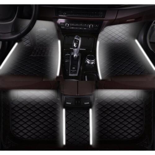 For BMW 3 Series F30 F31 F34 2013-2016 2017 Car Floor Mats Carpet Lights Led Decorative Interior Lights Kit Car Accessories