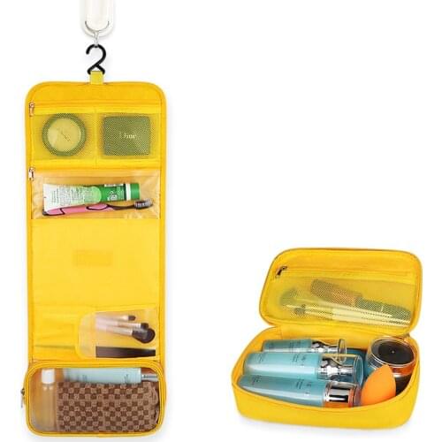3 PCS Travel Toiletry Bag with Hanging Hook Waterproof Makeup Cosmetic Organizer For Underwear Shampoo Accessories Wholesale X2