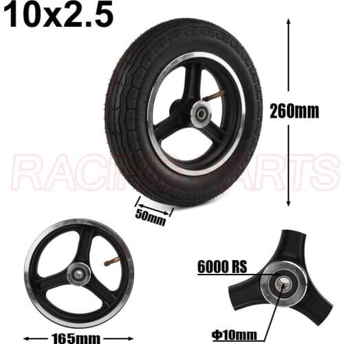 10x2.50 Electric Scooter Balancing Hoverboard self Smart Balance Tire 10 inch tyre with Inner Tube