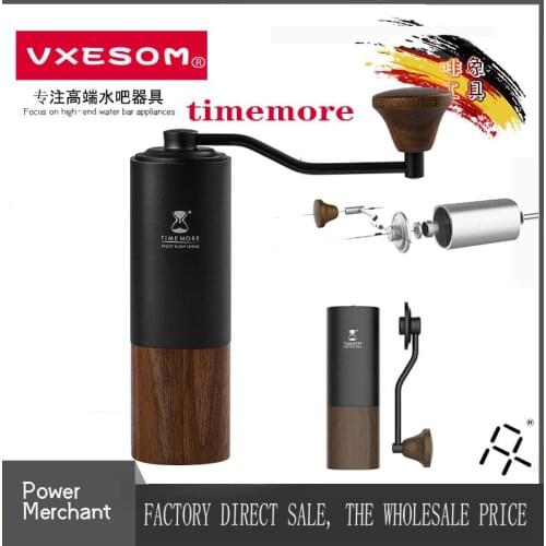 TIMEMORE Store G1CoffeeBeanGrinderBurrSteelCoreLightWeightAdjustableWalnutCoffeeUtensilsSteelCoreForOfficeHouseKitchen