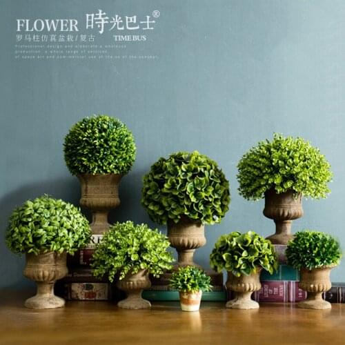 Nordic creative artificial flower simulation plant small potted plant office green plant ornament milk tea shop interior