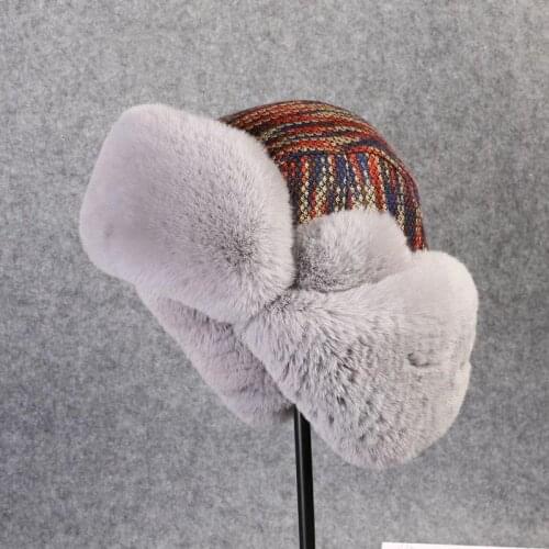 Hot Winter Fur Bomber Hats Outdoor Camping Hiking Trekking Fishing Skiing Hunting Lei Feng Cap Keep Warm Sports Riding Men Women