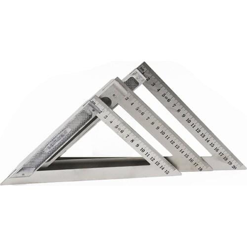 200MM Triangle Shape Ruler Aluminum Alloy Speed Square Protractor Miter For Carpenter Measurement Tool