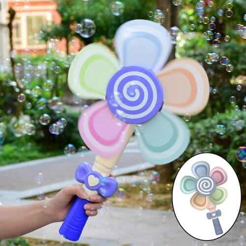 Cute Funny Electric Automatic Windmill Bubble Maker Blower 100ml Bubble Solutions Garden Outdoor & Indoor Activity Toys