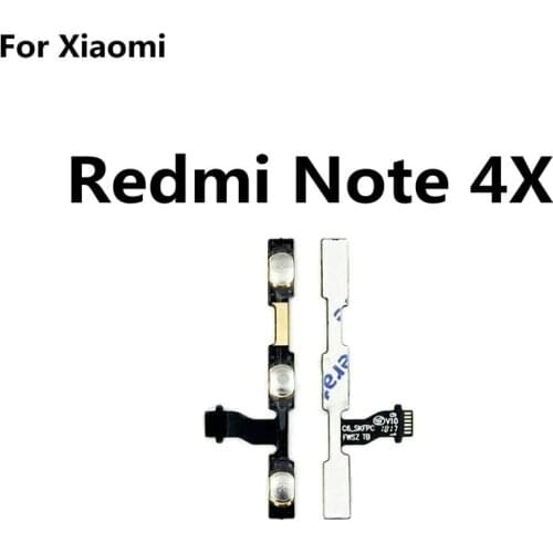 New For Xiaomi Redmi Note 4X Pro Global New Power on/off+Volume up/down Switch Button Flex Cable Repair Parts