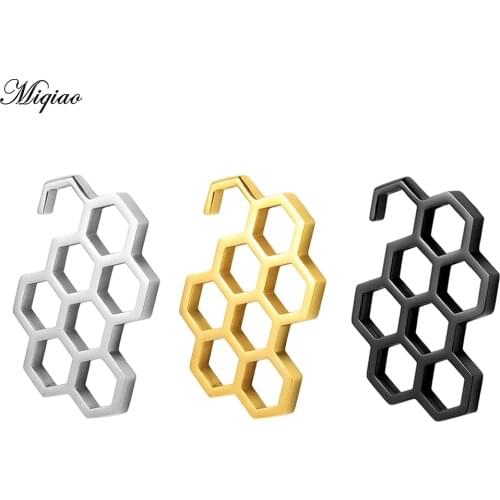 Miqiao New ear weight 316L Stainless Steel Gold Black Steel Color Ear Gauges Piercing Tunnels Body Jewelry