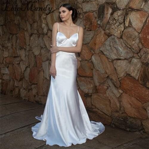 Backless Mermaid Bohemian Wedding Dresses 2021 Elegant Applique Lace Country Garden Bride Dress Cheap Plus Size Vestido de novio