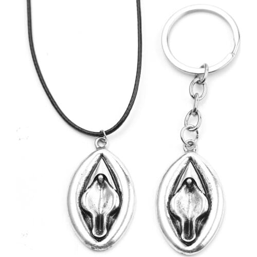 Sex Organ Necklaces For Female Vaginal Shape Pendant Necklace Charms Personality Couple Gift Bijoux Jewelry Accessories