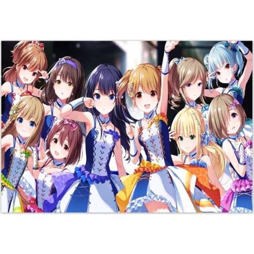 IDOLY PRIDE Poster Canvas Poster 30X45cm,40X60cm Art Home Decoration Cloth Fabric Wall Poster Print Silk Fabric