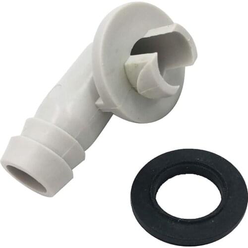 Plastic Air Conditioner AC Drain Hose Connector Elbow Fitting with Rubber Ring Faucet Connector Water Tank Replacement Connector