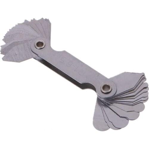 R1-6.5A7C10 Radius Gauge Fillet Gauge Sample R Gauge with 1-6.5 Blades Range for Industrial Measurement Woodworking Tool