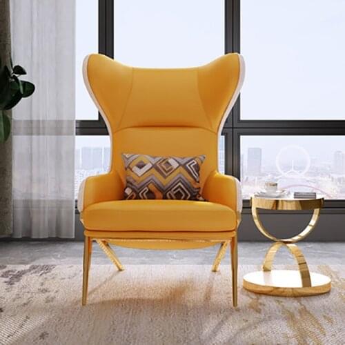 Light luxury single sofa chair living room creative armchair bedroom designer lounge chair combination modern minimalist