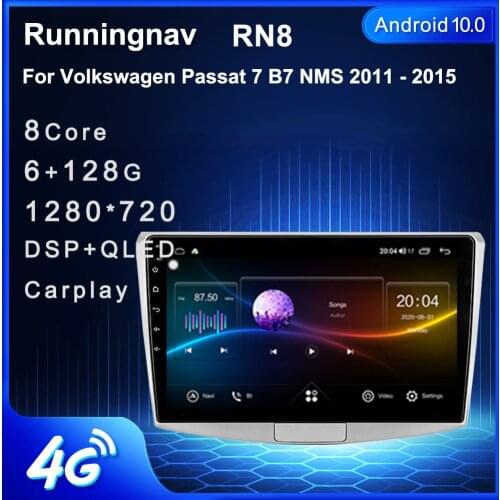 Runningnav For Volkswagen Passat 7 B7 NMS 2011 - 2015 Android Car Radio Multimedia Video Player Navigation GPS