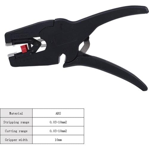 Self-Adjusting insulation pliers Wire Stripper 0.03-10mm2 Cutter Cable Scissors Flat Nose Cable stripper