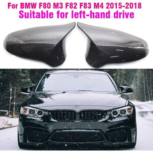 ABS Carbon Rear View Mirror Cover for BMW M3 M4 F82 F83 F80 Replacement Rearview Side Mirror Cover