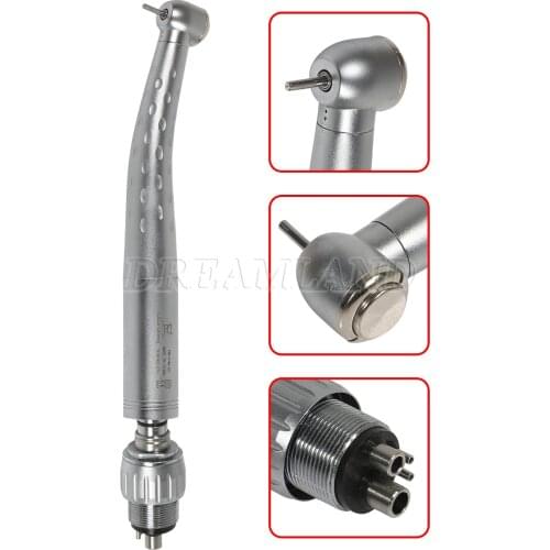 Dental High Speed Push Button Single Spray Large/Big Head Handpiece Turbine + 4 Hole Coupler Coupling For KAVO/NSK Style
