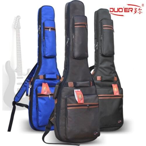 Duoer Electric Guitar Bags Electric Bass Bag Sponge Thick Backpack Handle Electric Guitar Bag Factory Wholesale Customize Bags