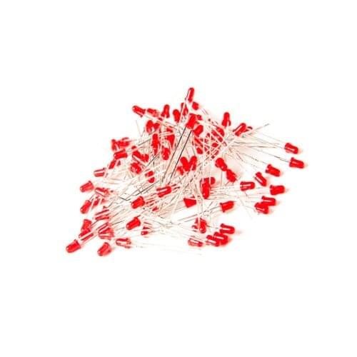 100Pcs LED 3MM RED COLOR RED LIGHT Super Bright