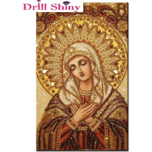 Drill Shiny Diy 3d diamond painting cross stitch religion diamond mosaic needlework crafts full square diamond embroidery