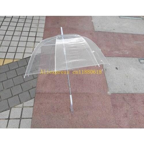 20pcs/lot Free Shipping Princess Umbrella 34" Big Clear Cute Bubble Deep Dome Umbrella