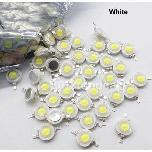 10 -1000 pcs Real Full Watt CREE 1W 3W High Power LED lamp Bulb Diodes SMD 110-120LM LEDs Chip For 3W - 18W Spot light Downlight