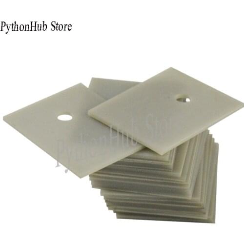 20 pcs Aluminum Nitride Ceramic Sheet Thermal Insulation Ceramic Sheet TO-220/247/264/3P High Power Heat Sink