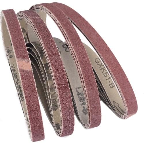 20pcs Sanding Belts 40Grit-120Grit Powerfile Belt Sander Belts 13mm x 457mm For Abrasive Belt Tool