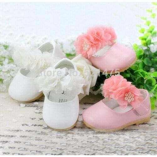 IYEAL New Design Baby Girls Christening Shoes Infant Toddler Girl Soft PU Leather Baby Shoe First Walkers Newborn Gifts