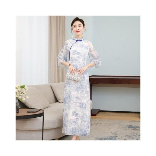 2021 traditional chinese dress qipao ladies evening dresses vintage cheongsam women bride short lace cheongsam chinese dress