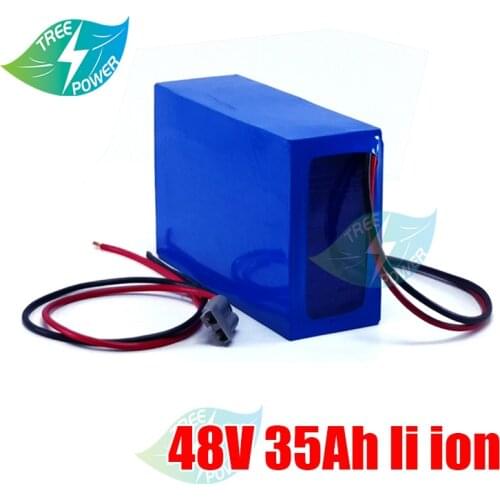 48V 35Ah 1680Wh Electric eScooter Battery With Waterproof Blue PVC for 2000W 1500W 1000W Bafang TSDZ3 e-Bike Engine