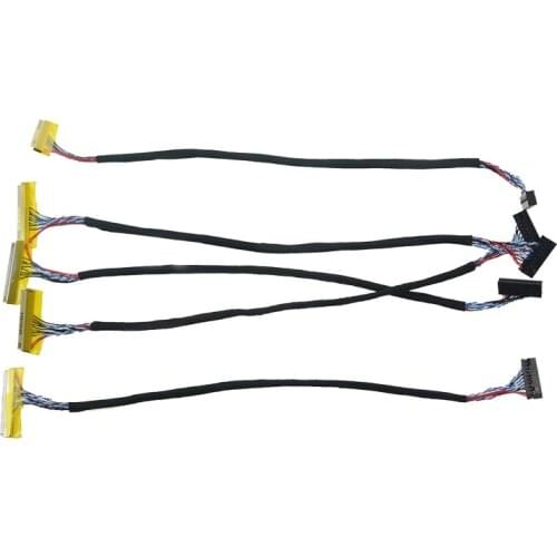 Free Shipping 5pcs FIX-D6 30Pin LVDS Cable for LCD controller board 1ch 6-bit 6 Bits 26cm for 14.1" 15" 15.4" TFT LCD LVDS DIY