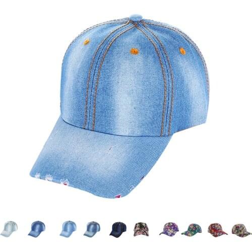 Women Men Snapback Baseball Cap Hip Hop Hats Summer Retro Full Denim Cap Trucker Hat Bone Casquette Cap