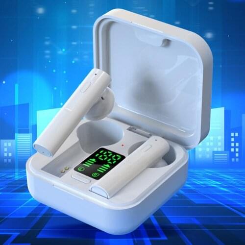 Hot Plus Bluetooth Headphone with charging box True Wireless Digital Display Stereo Sports Earphones Earbuds