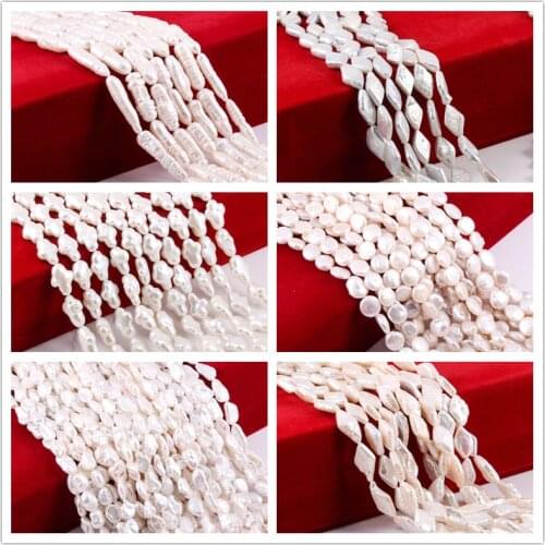 New Natural Freshwater Long Shape Pearl Beads for Necklace Bracelet Jewelry Making DIY Accessories Size 8x25mm for Women Gift