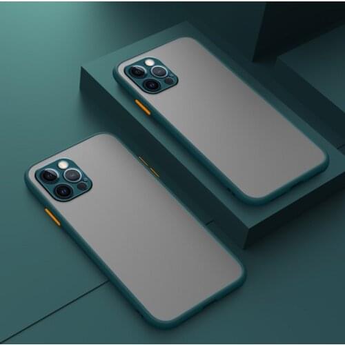 For Apple iPhone 12 Pro Max Case Soft Back Cover Fashion Matte Shockprood Phone Case For iPhone 12 Mini Funda