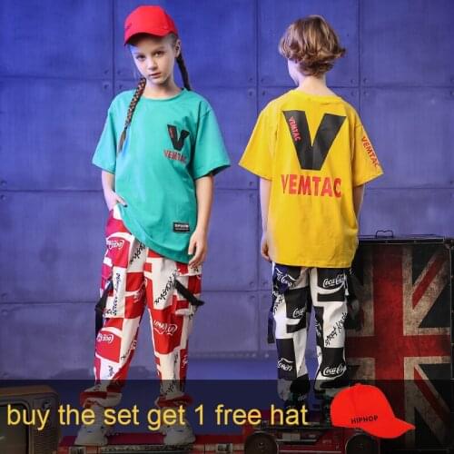 Pally elves children outfit boys girls solid active T-shirt patchwork causal pants streetwear