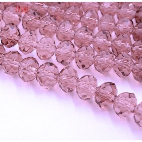 FLTMRH Purple Red Colors 4mm 140pcs Rondelle Austria faceted Crystal Glass Beads Loose Spacer Round Beads for Jewelry Making