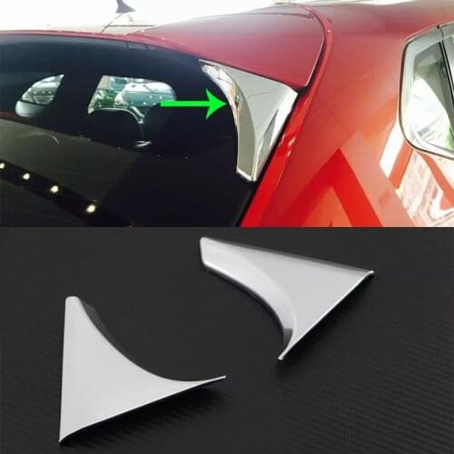 OUBOLUN ABS car accessories Car body kits chrome rear spoiler trims 2pcs For Nissan Qashqai 2016