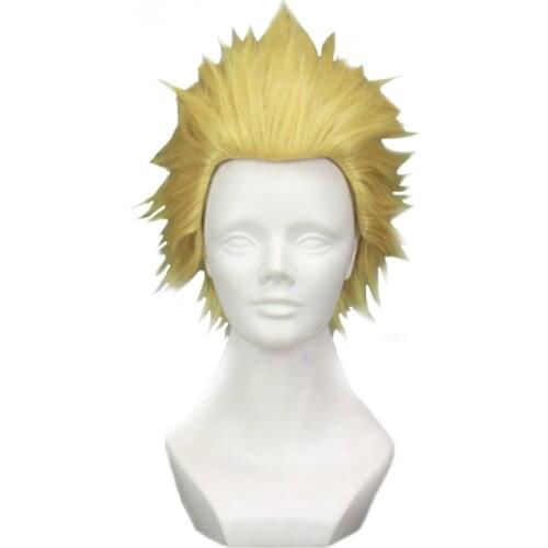 Archer Gilgamesh Cosplay Wig Fate/stay Night Golden Fluffy Short Heat-resistant Hair Fate/zero Anime Costume Role Play Wigs