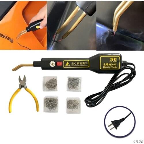Plastic Welding Kit Hot Stapler Staple Gun Plastic Repair Kit with 200Pcs Staples Repair Kit Car Bumpers Car Plastic Repair Kit
