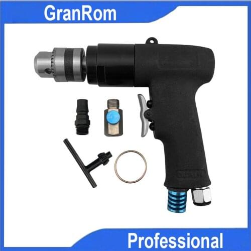 3/8 Pneumatic Drill Industrial Tapping Machine Pneumatic Gun Drilling Reversible Air Drill for Hole Drilling 2000rpm