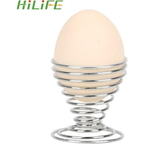 HILIFE Boiled Eggs Holder Cooking Tool Egg Tools Wire Tray Egg Cup Stainelss Steel Spring Stand Storage Rack Kitchen Gadgets
